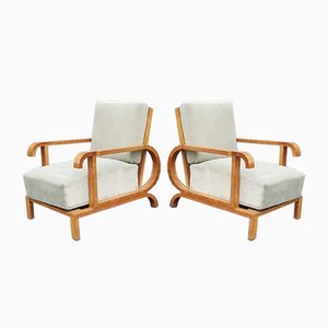 Art Deco Armchairs, Austria, 1930s, Set of 2-PUG-925727