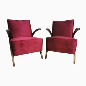 Art Deco Armchairs by Jindrich Halabala, Set of 2-QJA-1178460