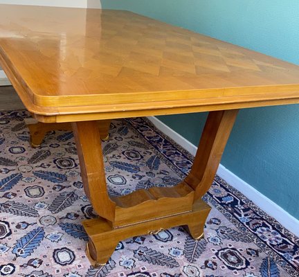 Art Deco Ash Dining Table, 1930s-TEB-706638