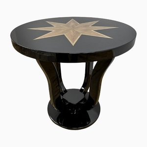 Art Deco Ash Veneer Side Table-VMP-1176957