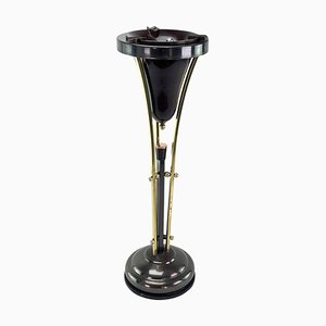 Art Deco Ashtray Stand in Brass and Bakelite attributed to Demeyere, Belgium, 1930s-JUZ-1791206