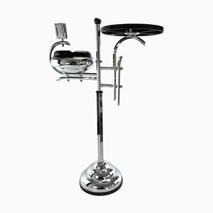 Art Deco Ashtray Stand in Chrome and Bakelite attributed to Demeyere, Belgium, 1930s-JUZ-1741913