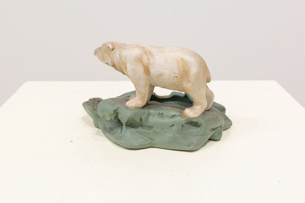 Art Deco Ashtray with Polar Bear, 1920s-UJE-630738