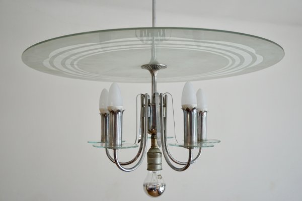 Art Deco Austrian Chandelier, 1930s-HYJ-660276