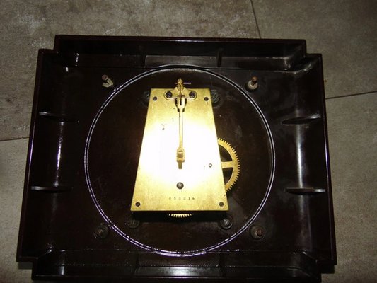 Art Deco Bakelite Hanging Clock Metron-CAQ-1065079