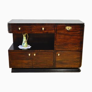 Art Deco Bar Cabinet in Macassar Veneer-KGI-989248