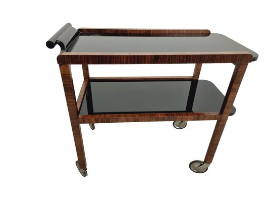 Art Deco Bar Cart or Drinks Trolley in the style of J. Halabala, Former Czechoslovakia, 1930s-SAK-1772595