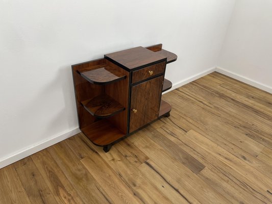 Art Deco Bar in Caucasian Walnut and Black Piano Lacquer, Germany, 1930s-VMP-1061498