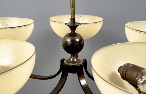 Art Deco Bauhaus Ceiling Lamp, 1920s-VLO-1245340