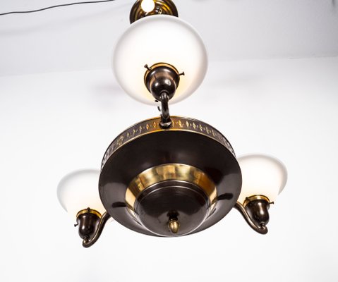 Art Deco Bauhaus Ceiling Lamp, 1920s-VLO-1365946