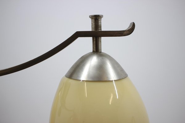 Art Deco Bauhaus Chrome Pendant Lamp, 1930s-TZ-673372