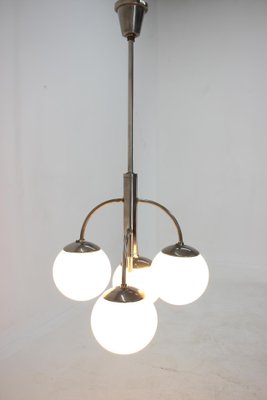 Art Deco Bauhaus Chrome Pendant Lamp, 1930s-TZ-933431