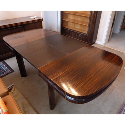 Art Deco Bauhaus Extendable Dining Table by Bruno Paul, 1930s-YGE-767280