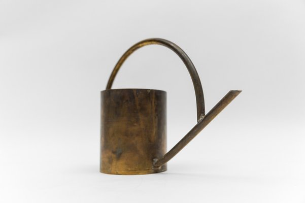 Art Deco Bauhaus Watering Can in Massive Brass, Germany, 1950s-KQB-1745968