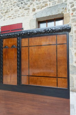 Art Deco Bed in Carved Wood, 1920-XNH-1804668