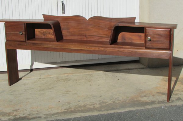 Art Deco Bedroom Headboard in Walnut, 1930s-RDN-2021670