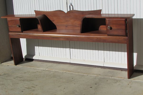 Art Deco Bedroom Headboard in Walnut, 1930s-RDN-2021670