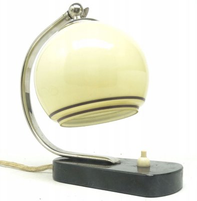 Art Deco Bedside Table Lamp attributed to Josef Hurka for Napako, Czechoslovakia, 1950s-BKO-1417507