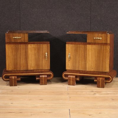 Art Deco Bedside Tables, 1950s, Set of 2-RP-1814680