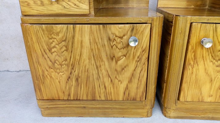 Art Deco Bedside Tables by Jindrich Halabala for Up Závody, 1940s, Set of 2-VIC-1720034