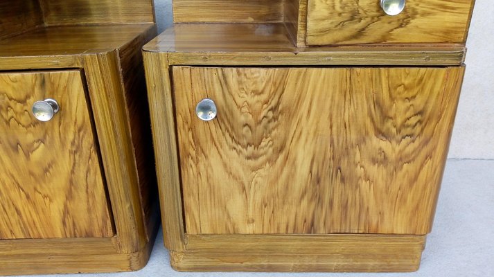 Art Deco Bedside Tables by Jindrich Halabala for Up Závody, 1940s, Set of 2-VIC-1720034