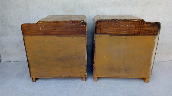 Art Deco Bedside Tables by Jindrich Halabala for Up Závody, 1940s, Set of 2-VIC-1720034