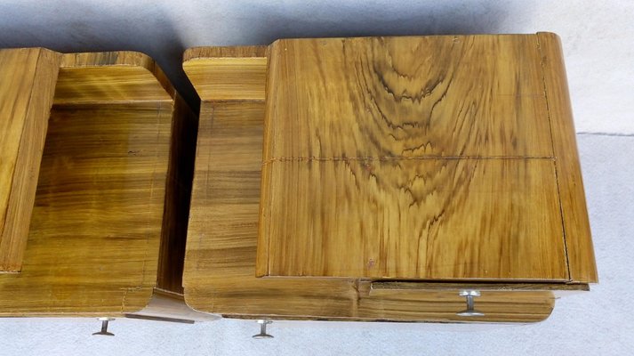 Art Deco Bedside Tables by Jindrich Halabala for Up Závody, 1940s, Set of 2-VIC-1720034