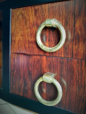 Art Deco Bedside Tables with Parchment Details, France, 1930s, Set of 2-POM-1421333