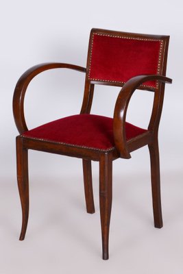 Art Deco Beech Armchair attributed to Jules Leleu, France, 1930s-WHY-1722691