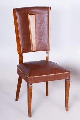 Art Deco Beech Chairs attributed to Jules Leleu, France, 1920s, Set of 2-WHY-1790747