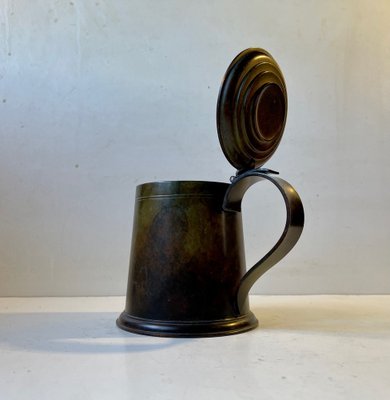 Art Deco Beer Mug in Patinated Bronze, 1930s-LCR-1241067