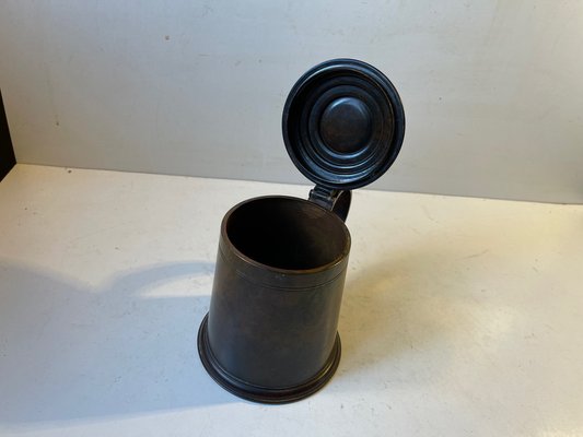 Art Deco Beer Mug in Patinated Bronze, 1930s-LCR-1241067