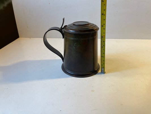 Art Deco Beer Mug in Patinated Bronze, 1930s-LCR-1241067