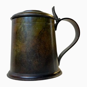 Art Deco Beer Mug in Patinated Bronze, 1930s-LCR-1241067