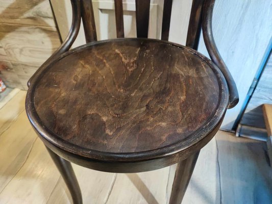 Art Deco Bentwood Desk Chair from Radomsko, 1940s-CAQ-1805334