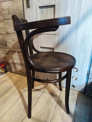 Art Deco Bentwood Desk Chair from Radomsko, 1940s-CAQ-1805334