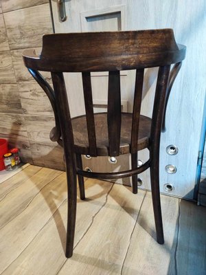 Art Deco Bentwood Desk Chair from Radomsko, 1940s-CAQ-1805334