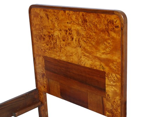 Art Deco Birch and Walnut Burl Bedroom Set by Osvaldo Borsani, 1930s, Set of 4-NJV-749325