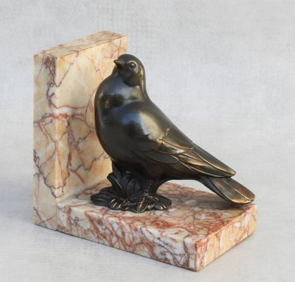 Art Deco Bird Book Ends, France, 1930s, Set of 2-JUA-1766310