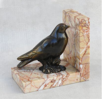 Art Deco Bird Book Ends, France, 1930s, Set of 2-JUA-1766310