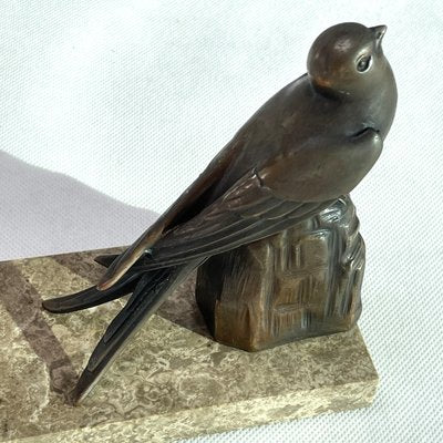 Art Deco Bird Bookends, 1930s, Set of 2-JUZ-1735653