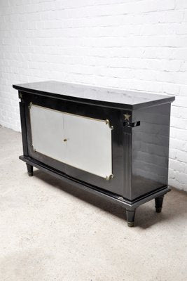 Art Deco Black Lacquer and Bronze Cabinet in the style of André Arbus, France, 1930s-WUY-985405