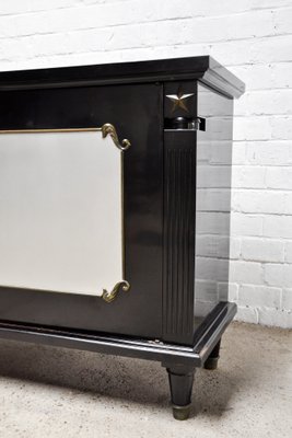 Art Deco Black Lacquer and Bronze Cabinet in the style of André Arbus, France, 1930s-WUY-985405