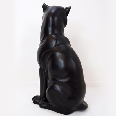 Art Deco Black Panther Sculpture-NYF-2018812