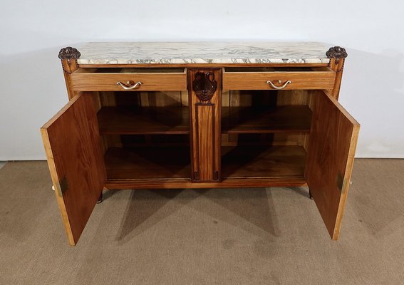 Art Deco Blond Mahogany Buffet from Ceylon, 1920s-RVK-1378181