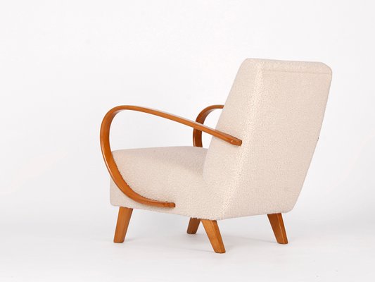 Art Deco Boucle Lounge Chair by Jindřich Halabala for UP Závody, 1930s-TW-1087145