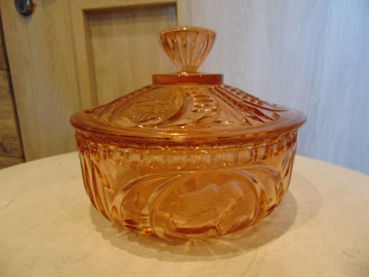 Art Deco Bowl or Chocolate Box with Lid-CAQ-1368131