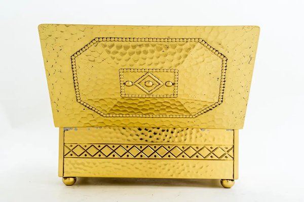 Art Deco Box in Brass, 1920s-SPD-1229095