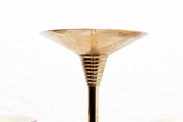 Art Deco Brass Candlestick-BQF-1095707