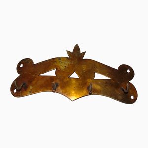 Art Deco Brass Coat Hanger-CAQ-1345207